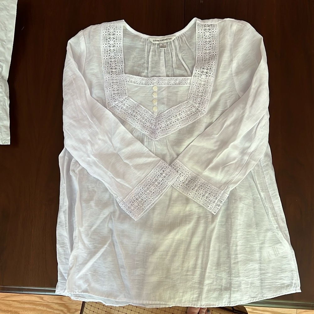 White peasant blouse